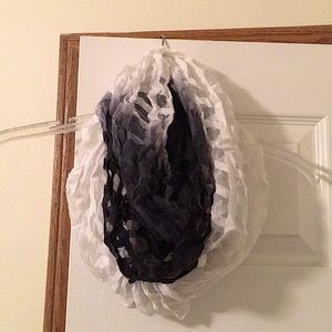 Black and White Ombré Scarf